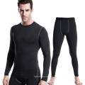 Camiseta de entrenamiento y entrenamiento deportivo para hombres + Pantalones de polainas con traje deportivo